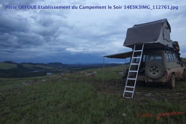 142 Piste OFFOUE Etablissement du Campement le Soir 14E5K3IMG_112761wtmk.JPG